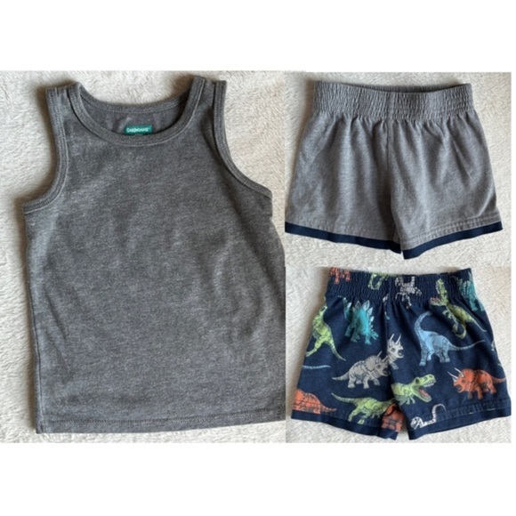 Trendsetters Set! 18M: Gray Tank,‎ Dino Shorts & More! - Picture 1 of 4